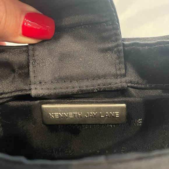 KENNETH JAY LANE, Evening bag, black with rhinestone dragon fly - Picture 6 of 6